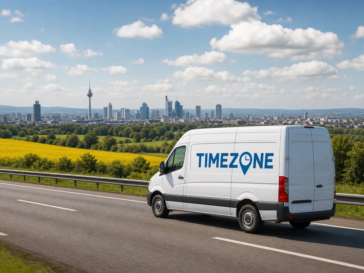 Nationaler Kurier auf Tour